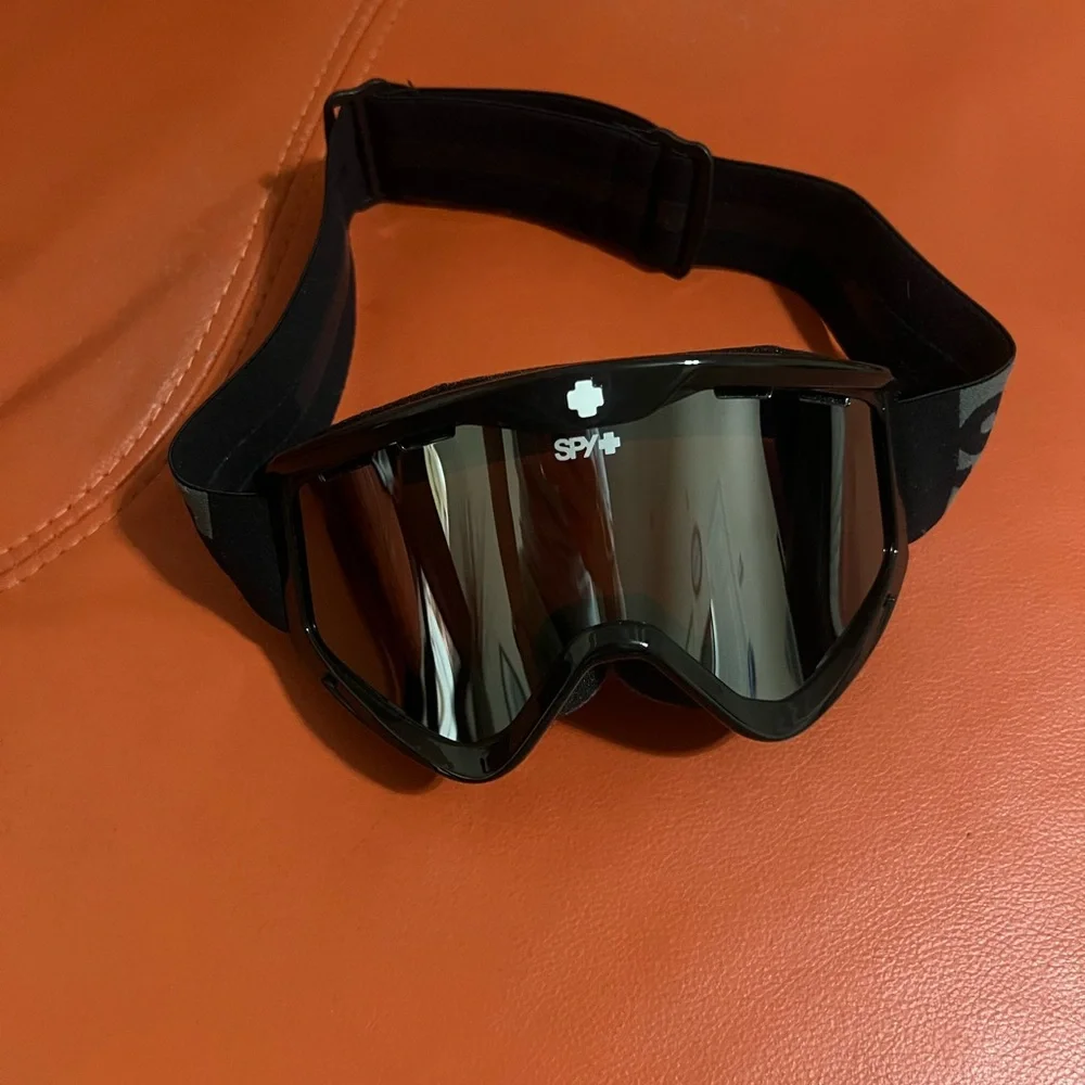 SPY Black VR Goggles with Adjustable Strap and Wide Lens